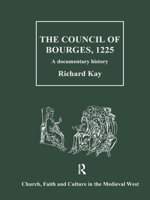 cover image of The Council of Bourges, 1225